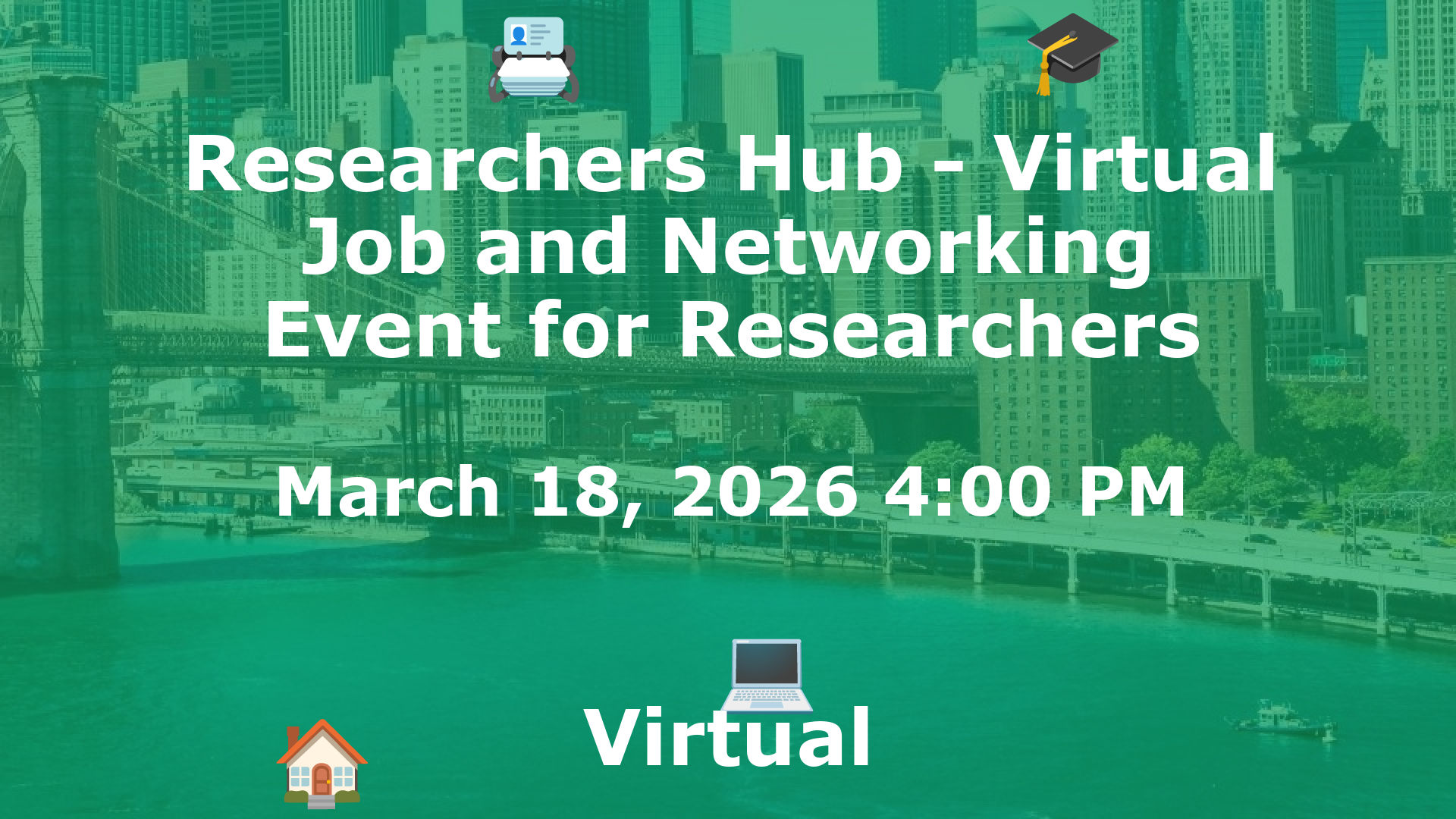 Researchers Hub - Virtual Job and Networking Event for Researchers event image